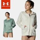 ☆アンダーアーマー レディース パーカー 長袖 ジップアップ UA ラッシュ ガード フルジップ フーディー ルーズ 吸汗速乾 ドライ フード ポケット サムホ...