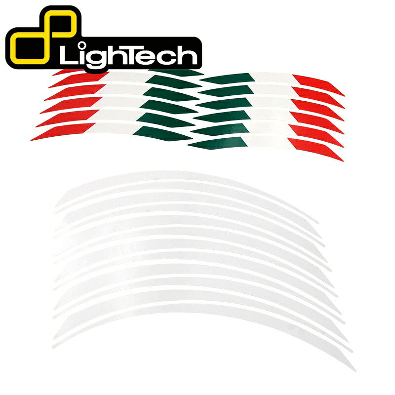 Rakuten - 【国内在庫】 LighTech - ホイールリムステッカー ITALY FLAG タイプ アクセサリー