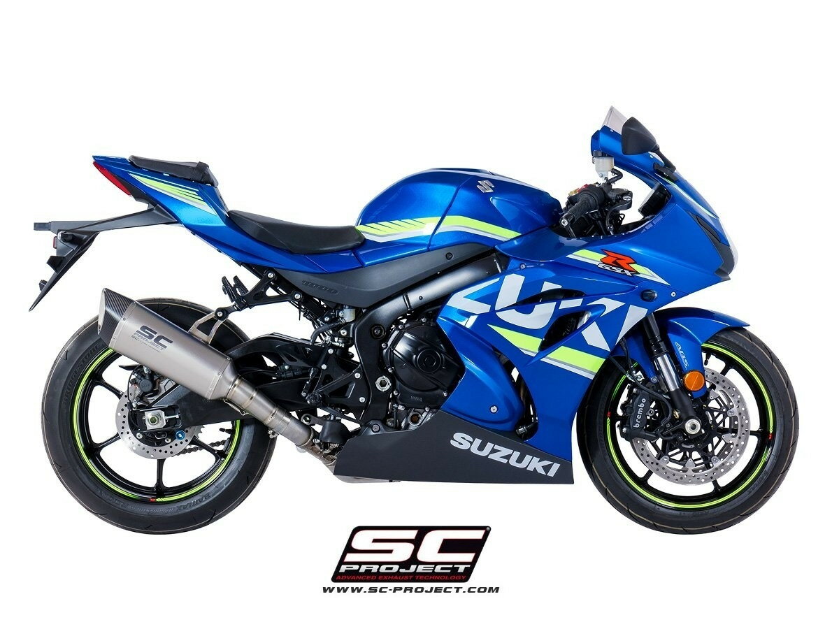 【国内在庫あり】【正規輸入代理店】SC-PROJECT ( SCプロジェクト ) - SC1-R スリップオン サイレンサー & フルチタン リンクパイプ (公道走行可 / ユーロ4対応 / 純正キャタライザー対応) SUZUKI GSX-R1000 / R '17-22