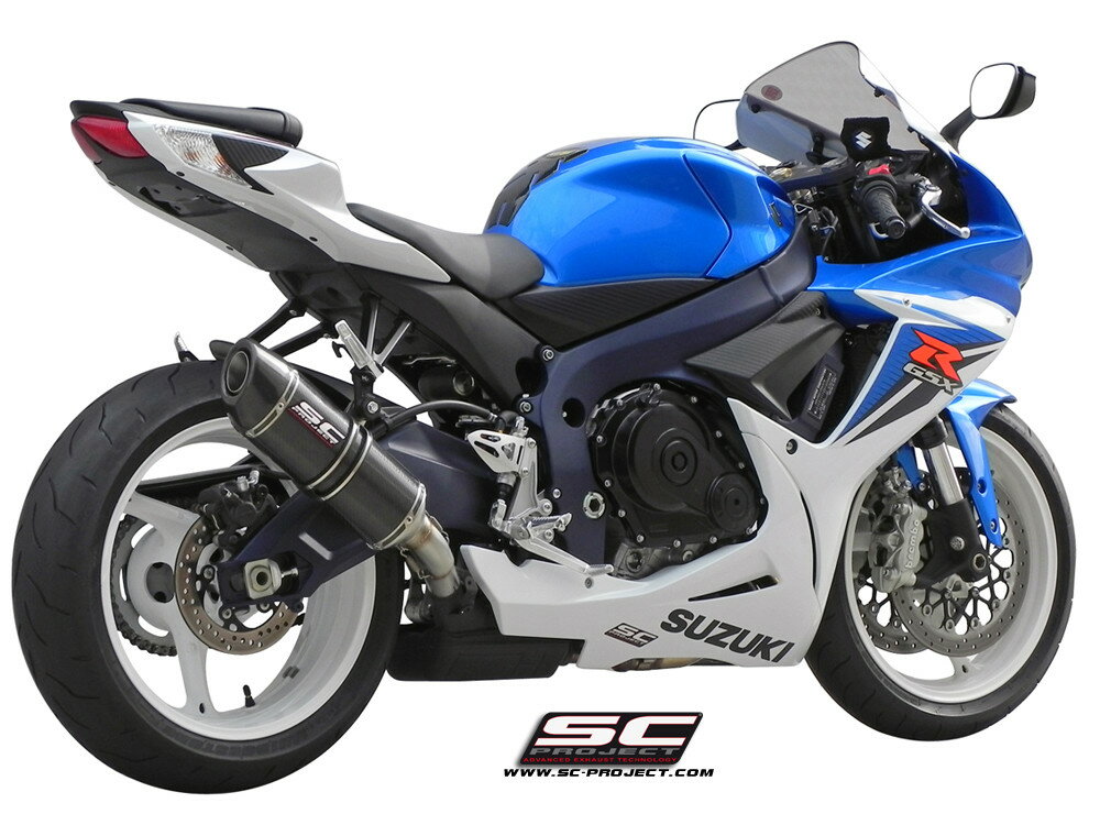【国内在庫あり】【正規輸入代理店】SC-PROJECT ( SCプロジェクト ) - オーバル スリップオン サイレンサー (消音バッフル付属) SUZUKI GSX-R 600/750 '11-16
