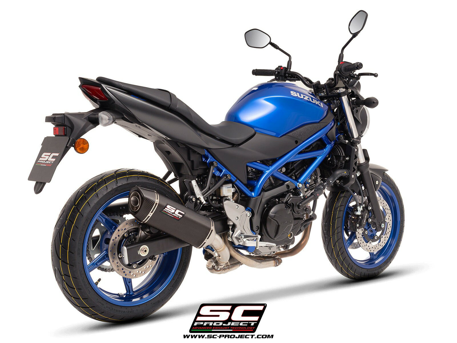【正規輸入代理店】SC-PROJECT ( SCプロジェクト ) - SC1-S スリップオンサイレンサー (公道走行可 / ユーロ5対応 / 純正キャタライザー対応) SUZUKI SV650 '21-25