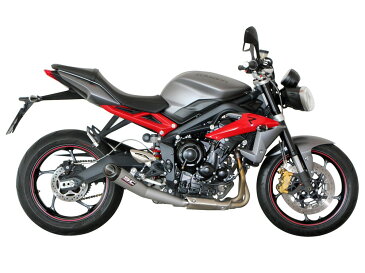 【正規輸入代理店】SC-PROJECT ( SCプロジェクト ) - マットグレーコニック スリップオン サイレンサー TRIUMPH STREET TRIPLE 675 / R / RX '13-16