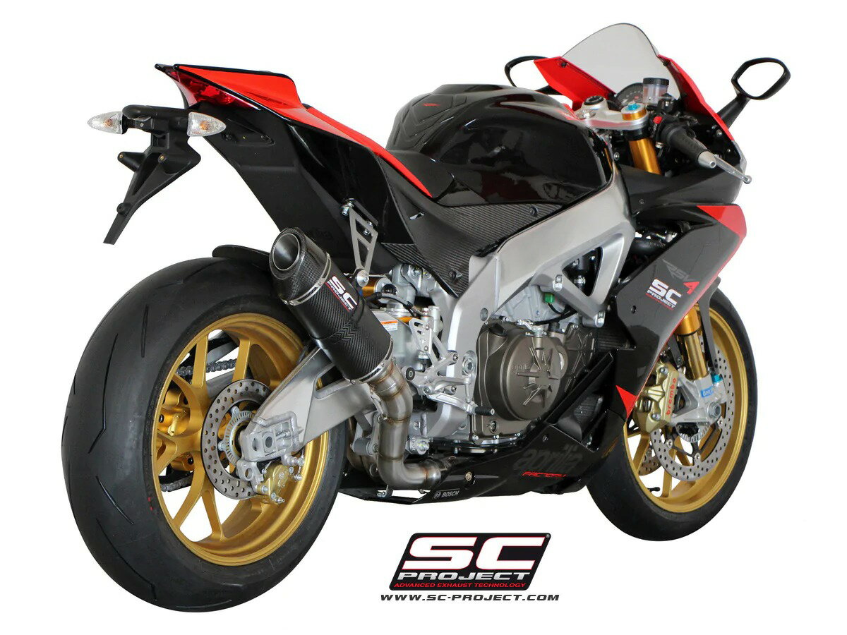 【正規輸入代理店】SC-PROJECT( SCプロジェクト )オーバル スリップオン カーボン サイレンサー (消音バッフル付属) APRILIA RSV4 / FACTORY / R / APRC '09-14