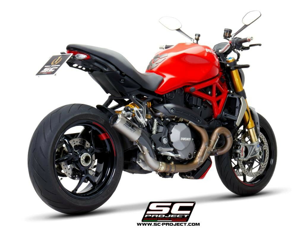 SC-PROJECT ( SCプロジェクト ) - CR-Tサイレンサー & フルチタン リンクパイプ DUCATI MONSTER 1200 R '16