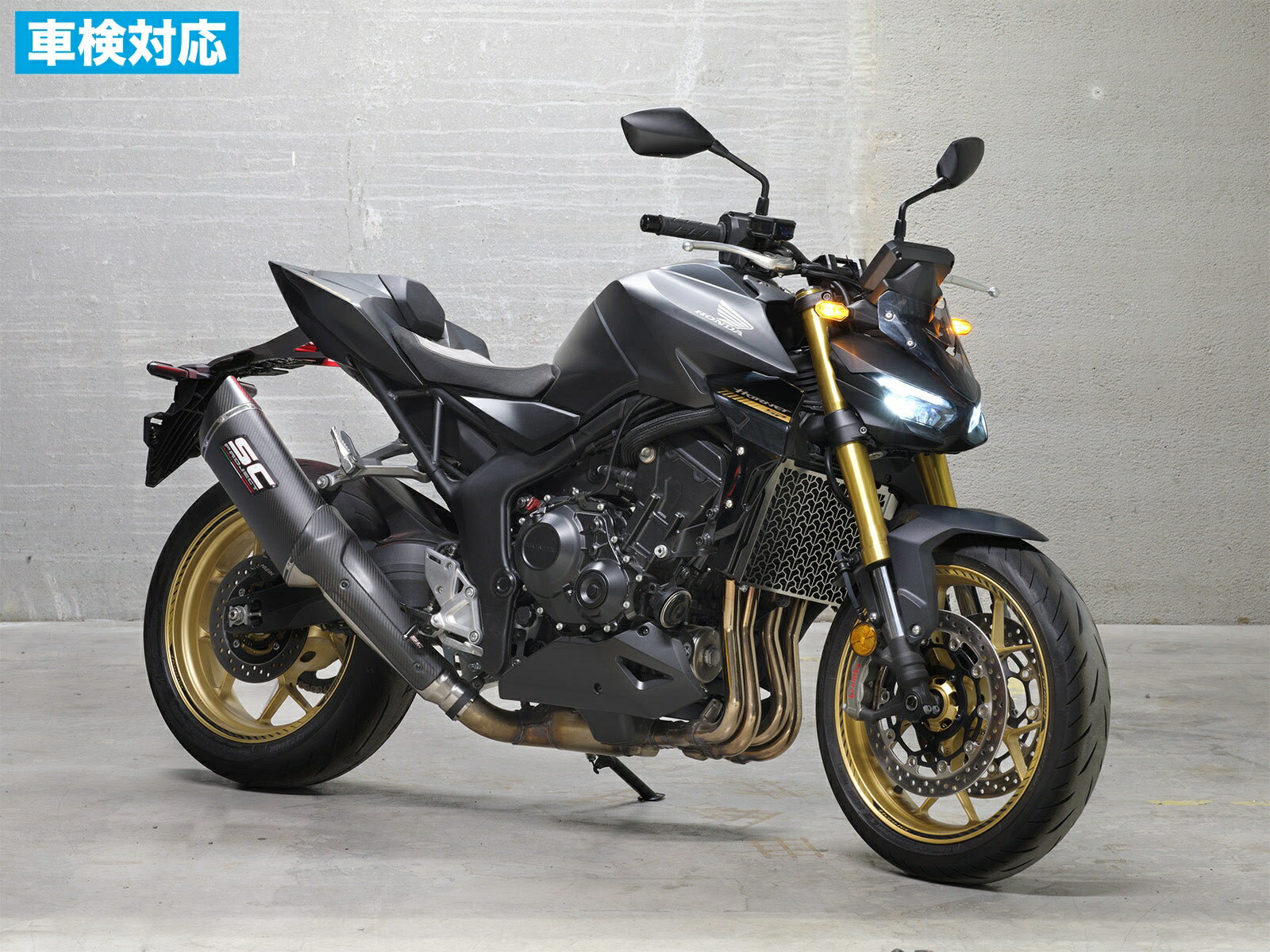 【国内在庫】 SC-PROJECT - SC1-R GT スリップオンサイレンサー & 排気バルブ付き リンクパイプ (公道走行可 / ユーロ5+ 対応 / 純正キャタライザー対応) CB1000 HORNET SP '25 ホンダ CB1000ホーネットSP マフラー サイレンサー 車検対応