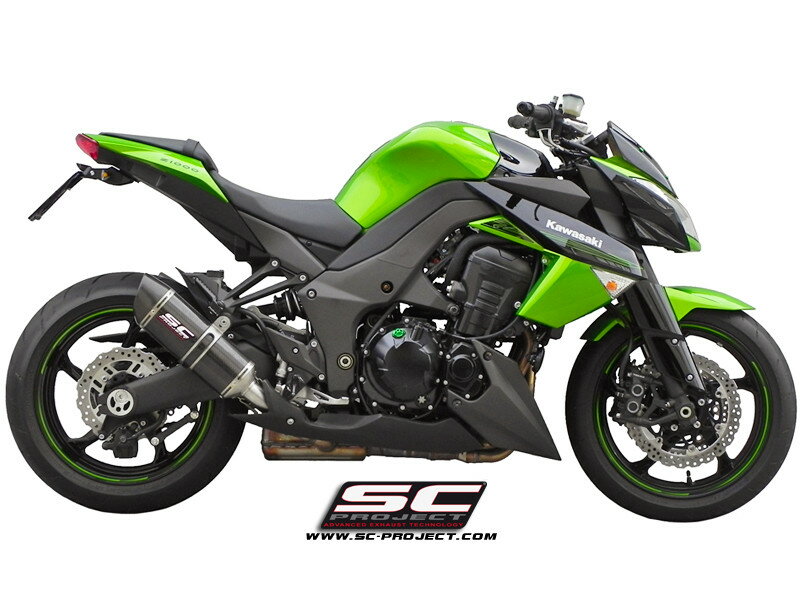 【正規輸入代理店】SC-PROJECT ( SCプロジェクト ) - オーバル スリップオン サイレンサー (消音バッフル付属) KAWASAKI Z1000 / SX '10-13