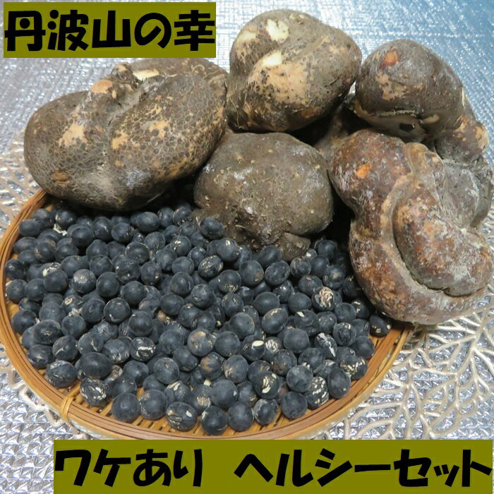 大特価 丹波 山の幸 ワケあり お手頃 ヘルシーセット 黒大豆300g 山の芋1.5kg 毎日 美容 健康対策