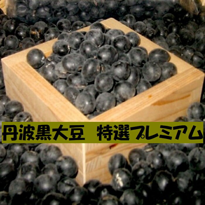 丹波黒大豆 300g 特選 プレミアム ふっくら やわらか 新豆