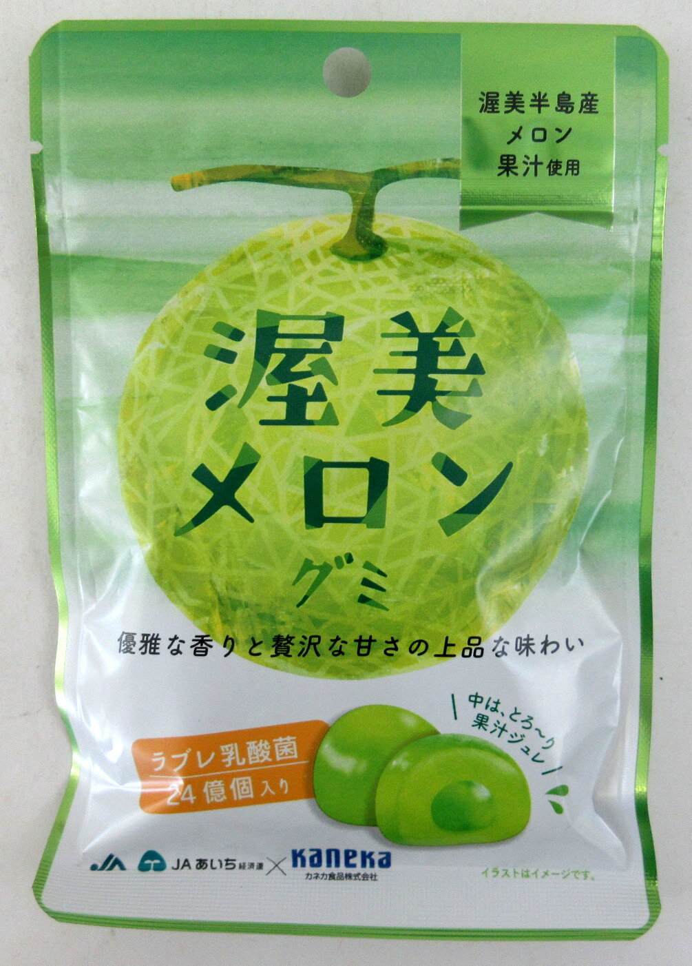 渥美 メロングミ 40g×6個 カネカ食品 ラブレ乳酸菌 24億個入 渥美半島産 メロン果汁使用 グミのサムネイル