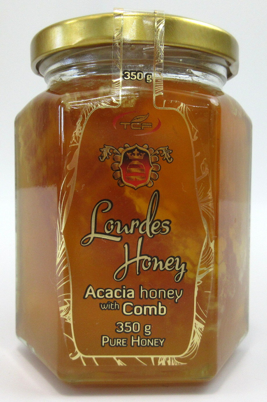 ハンガリー産 アカシア 巣入はちみつ 350g瓶×3個 天長食品 巣はちみつ 巣入蜂蜜 巣蜜 巣入りはちみつ ..