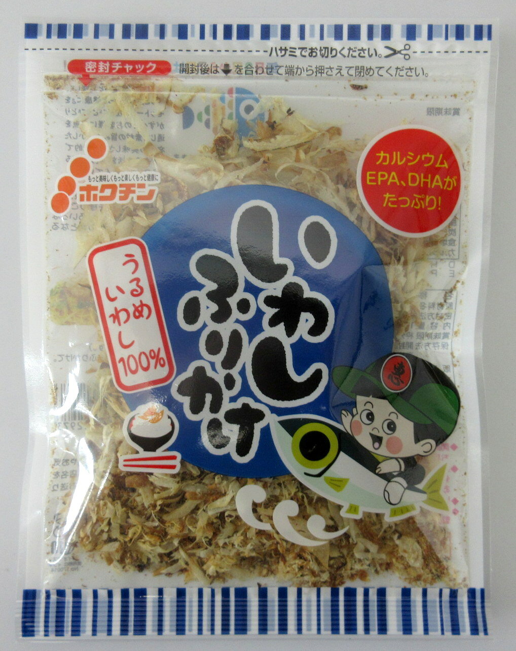 いわしは栄養価が高く、歯や骨の素となるカルシウムを多く含んでいます。 ●温かいご飯や、おにぎりに。 ●お漬物・お浸し・冷奴・お好み焼き・焼きそば・たこ焼きなどにふりかけて。 ●最後に残った粉は味噌汁や煮物のダシにも使えます。関連商品わさびふりかけ 43g×3個　ワサビふりかけ 山葵ふりかけ フタバふり...ホクチン いわしふりかけ 15g×10個 鰯ふりかけ イワシふりかけ ...ゆずこしょうふりかけ 40g×3個 柚子こしょうふりかけ 柚子胡椒ふり...1,380円2,480円1,380円播州屋 ごま一番 ふりかけ 130gPET×4本【北海道は3本で発送】...【 1000円ポッキリ素麺 】 川上製麺 川上の糸 （50g×5束）×...山城屋 片栗粉のように使える お米の粉 150g×3個 京都市 真田 ...3,280円1,000円1,000円【1000円ポッキリ】 山城屋 国産 あおさ 10g×5個 京都 真田...九州 とうがらし 輪切り （3g）×2個　国産唐辛子 国産唐辛子輪切り...沖縄 多良間島 の 粉黒糖 250g×2個 黒糖垣乃花沖縄黒蜜 純黒糖...1,000円1,050円1,090円白子のり お茶漬け サラサラ 鮭プレミアム 5.8g×3袋入×3個 鮭...白子のり お茶漬け サラサラ 梅プレミアム 4.4g×3袋入×3個 お...九州 とうがらし ホール （10g）×2個　国産唐辛子 国産唐辛子ホー...1,200円1,200円1,050円
