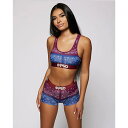 【PSD】【SALE】BANDANA SPLIT 2 SPORTS BRA スポーツブラ スポブラ ノンワイヤー バンダナ柄 ピーエスディー アンダーウェア 下...