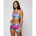 【SALE】POP PATCHWORK SPORTS BRA スポーツブラ スポブラ ノンワイヤー ピーエスディー アンダーウェア 下着 おしゃれ オシャレ ギ...