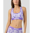 【PSD】【SALE】FLORAL PURP SPORTS BRA スポーツブラ スポブラ ノンワイヤー バンダナ柄 ピーエスディー アンダーウェア 下着 おし...