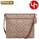 コーチ COACH バッグ ショルダーバッグ F29210 カーキ×サドル2 特別送料無料 コーチ ラグジュアリー シグネチャー PVC レザー ジップ ファイル クロスボディー バッグ アウトレットレディース ブランド 通販 斜めがけ