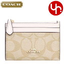 コーチ COACH 財布 コインケース F88208 ライトカーキ×チョーク 特別送料無料 ラグジュアリー シグネチャー ミニ ID キーリング スキニー 2 アウトレット レディース ブランド 通販