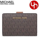 マイケルコース MICHAEL KORS 財布 二つ折り財布 35F8GTVF2B ブラウン 特別送料無料 ジェット セット トラベル シグネチャー ビルフォールド ジップ コインウォレット アウトレットレディース ブランド 通販 L型