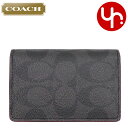 コーチ COACH 小物 カードケース F91633 91633 ブラック×ブラック 特別送料無料 シグネチャー PVC レザー ビジネス カード ケース アウ...