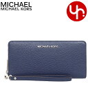 マイケルコース MICHAEL KORS 財布 長財布 35F7STVE7L ネイビー 特別送料無料 ジェット セット トラベル レザー ラージ トラベル コン...
