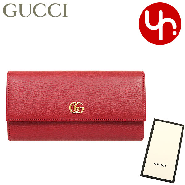 楽天インポートコレクションYR メンズグッチ GUCCI 財布 長財布 456116 CAO0G ハイビスカスレッド 特別送料無料 プチ GG マーモント テクスチャード レザー フラップ コンチネンタル ウォレット レディース ブランド 通販 2022