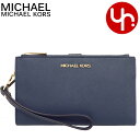 マイケル・コース 革長財布 レディース マイケルコース MICHAEL KORS 財布 長財布 35F8GTVW0L ネイビー 特別送料無料 ジェット セット トラベル レザー ラージ ダブル ジップ リストレット アウトレット レディース ブランド 通販 2021 母の日