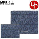 マイケルコース MICHAEL KORS 財布 二つ折り財布 36U9LCRF6B アドミラル×ペールブルー メンズ 特別送料無料 クーパー シグネチャー ビルフォールド ダブル パスケース ウォレット アウトレット ブランド 通販