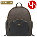 コーチ COACH バッグ リュック F05671 5671 ブラウン×ブラック 特別送料無料 ラグジュアリー シグネチャー PVC レザー コート バックパッ...