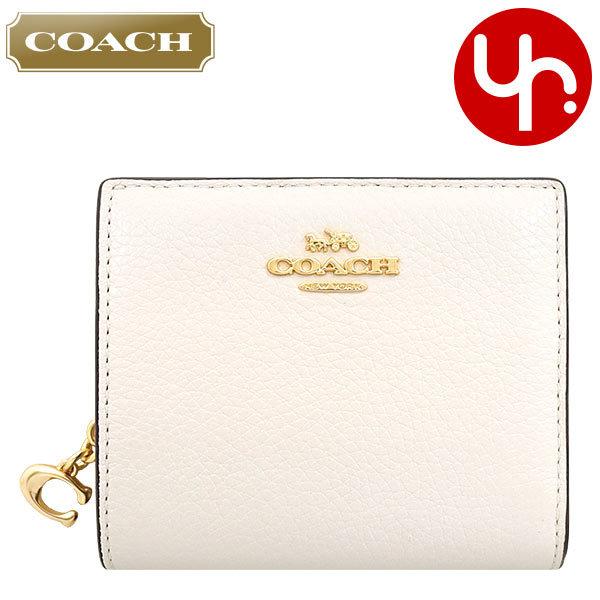 コーチ COACH 財布 二つ折り財布 FC2862 C2862 チョーク 特別送料無料 ラグジュアリー ペブルド レザー C チャーム スナップ ラウンド ジップ ウォレット アウトレット品 レディース ブランド 通販