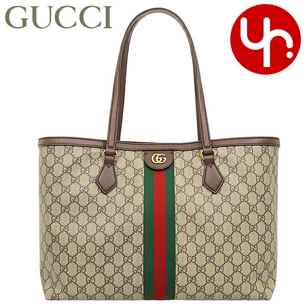 グッチ 帆布・キャンバス トートバッグ レディース グッチ GUCCI バッグ トートバッグ 631685 96IWB ベージュ×エボニー 特別送料無料 オフィディア GG スプリーム キャンバス ウェブ ストライプ ミディアム トートバッグ レディース ブランド 通販 通勤