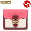 コーチ COACH 財布 二つ折り財布 FC4089 C4089 チョーク×コンフェティピンクマルチ 特別送料無料 ラグジュアリー カラーブロック ペブルド レザー ジョージー スモール ウォレット アウトレット品レディース ブランド 通販