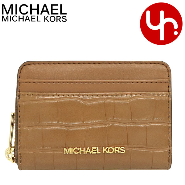 マイケル・コース 革小銭入れ レディース マイケルコース MICHAEL KORS 財布 コインケース 35T1GTVZ2E ラゲッジ 特別送料無料 ジェット セット トラベル レザー ミディアム ジップ アラウンド カードケース ウォレット アウトレット品 レディース ブランド 通販