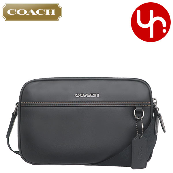 コーチ COACH バッグ ショルダーバッグ FC4148 C4148 ブラック 特別送料無料 グラハム スムース カーフ レザー クロスボディー アウトレット品 メンズ レディース ブランド 通販 斜めがけ