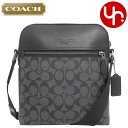 コーチ 革ショルダーバッグ メンズ コーチ COACH バッグ ショルダーバッグ F04010 4010 チャコール×ブラック メンズ レディース 特別送料無料 ヒューストン シグネチャー PVC レザー フライト バッグ アウトレット品 ブランド 通販 斜めがけ