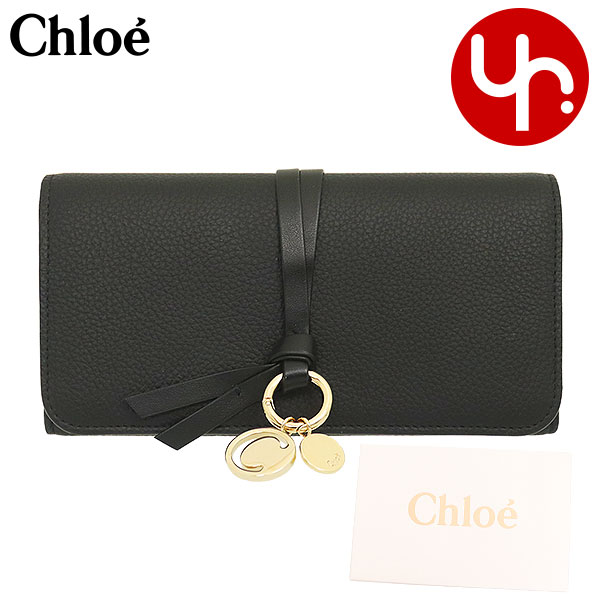 クロエ 長財布 レディース クロエ chloe 財布 長財布 CHC21WP942 F57 ブラック 特別送料無料 ALPHABET アルファベット レザー フラップ ロング ウォレット レディース ブランド 通販