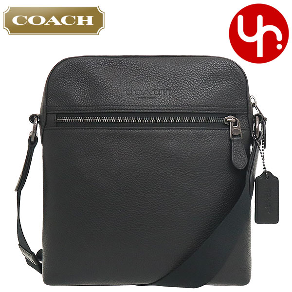 楽天インポートコレクションYR メンズコーチ COACH バッグ ショルダーバッグ F04011 4011 ブラック メンズ レディース 特別送料無料 ヒューストン スムース レザー フライト バッグ アウトレット品 ブランド 通販 斜めがけ