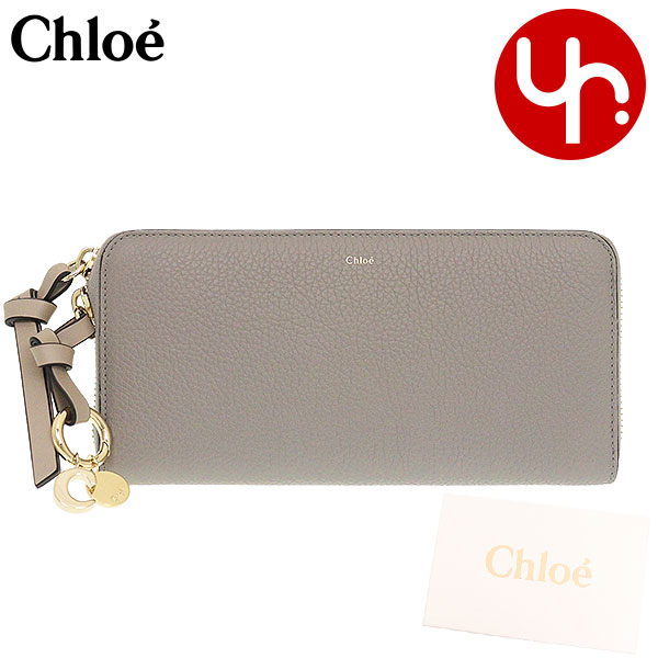 クロエ 財布（レディース） クロエ chloe 財布 長財布 CHC21WP941 F57 カシミアグレー 特別送料無料 ALPHABET アルファベット レザー ロング ジップ ウォレット レディース ブランド 通販