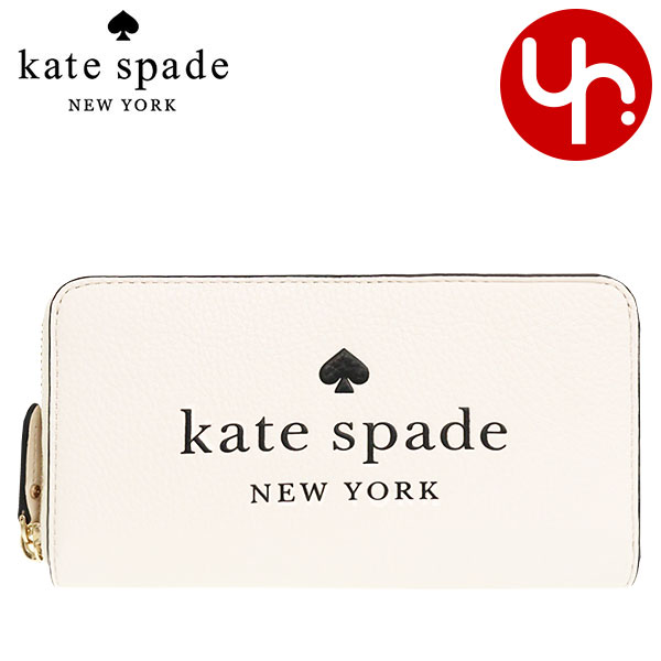 ケイト・スペード ニューヨーク 革長財布 レディース ケイトスペード kate spade 財布 長財布 K4779 パーチメント 特別送料無料 エラ ペブルド レザー ロゴ ラージ コンチネンタル ラウンド ジップ ウォレット アウトレット品 レディース ブランド 通販