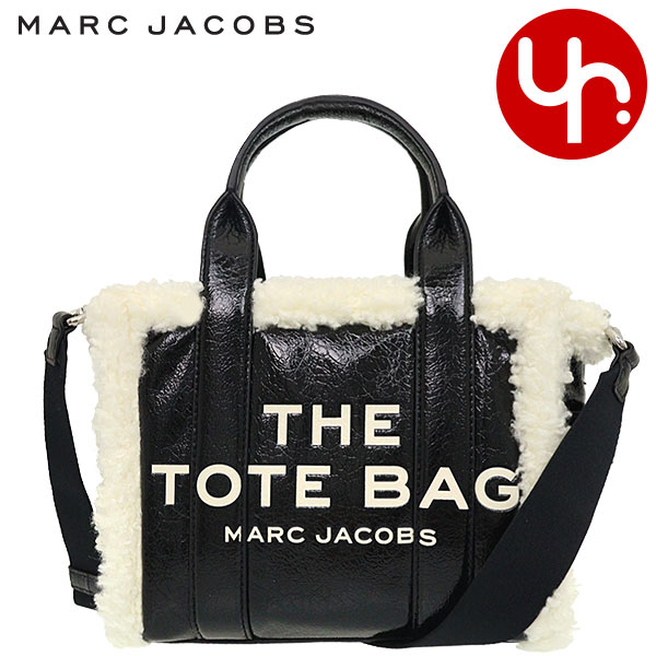 マークジェイコブス Marc Jacobs バッグ トートバッグ H071L01RE21 ブラック×ホワイト 特別送料無料 ザ クリンクル レザー エコシアリング ロゴ ミニ トート バッグ レディース ブランド 通販 斜めがけ