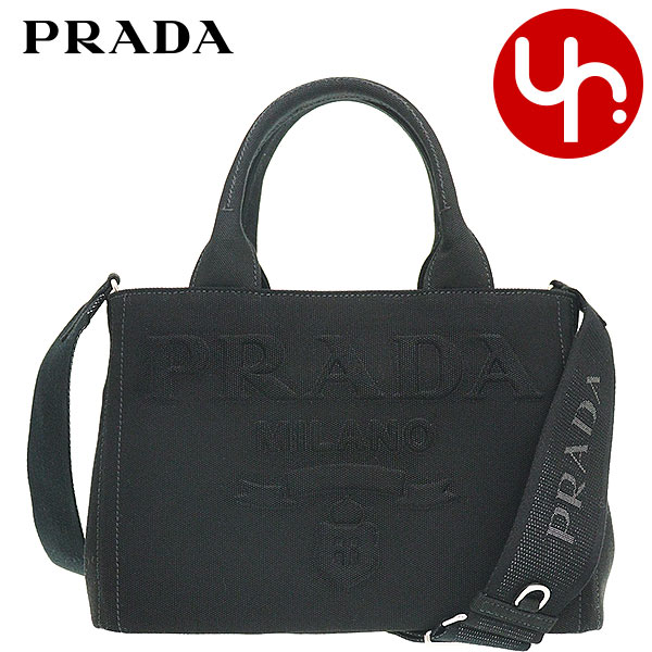 プラダ トートバッグ（レディース） プラダ PRADA バッグ トートバッグ 1BG439 ZKI KAO ネロ 特別送料無料 カナパ キャンバス エンボスド レタリング ロゴ トートバッグ レディース ブランド 通販 斜めがけ