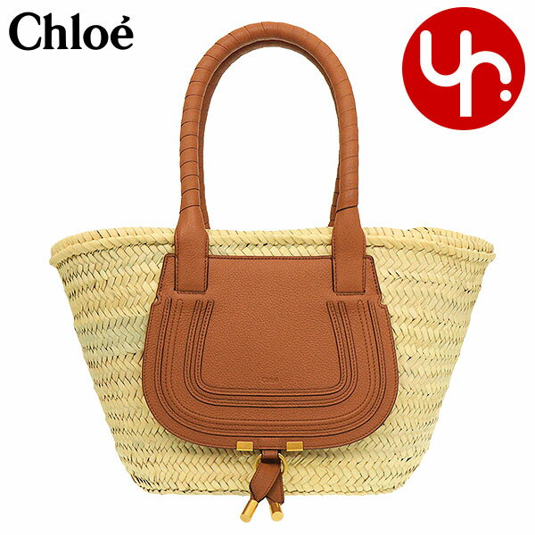 クロエ chloe バッグ トートバッグ かごバッグ CHC22SS728 G58 タン 特別送料無料 MARCIE マーシー ハンドブレード ラフィア グレイン カーフ レザー ミディアム バスケット 夏バッグ レディース ブランド 通販 通勤