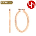 コーチ COACH アクセサリー ピアス F73022 73022 ローズゴールド 特別送料無料 COACH ロゴ フープ ピアス アウトレット品 レディース ...