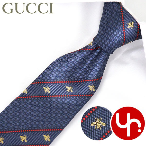 ストライプ グッチ GUCCI アパレル ネクタイ 451528 4E002 ペリウィンクル×レッド メンズ 特別送料無料 LABOUR ビー ウェブ ライン ストライプ シルク ネクタイ ブランド 通販