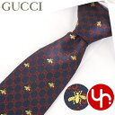 グッチ GUCCI アパレル ネクタイ 545078 4E002 ネイビー×レッド メンズ 特別送料無料 GIBI インターロッキング GG ビー シルク ジャ...