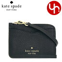 ケイトスペード kate spade 小物 カードケース WLR00398 ブラック 特別送料無料 レイラ ペブルド レザー スモール カード ホルダー コインケース リストレット アウトレット品 レディース ブランド 通販