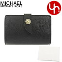 マイケルコース MICHAEL KORS 財布 二つ折り財布 34H1G0KE6L ブラック 特別送料無料 MK チャーム レザー ミディアム タブ L ジップ ウォレット レディース ブランド 通販 L型