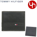 トミー ヒルフィガー 財布（メンズ） トミー ヒルフィガー TOMMY HILFIGER 財布 二つ折り財布 31TL25X019 ブラック メンズ 特別送料無料 SUPERWAXY ジェニュイン レザー コイン パース バイフォールド ウォレット ブランド 通販 2022 [純正BOX付き]