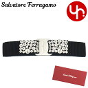 サルヴァトーレ フェラガモ Salvatore Ferragamo 小物 アクセサリー 34 7582 ネロ×クリスタル 特別送料無料 ヴァラ リボン コットン...