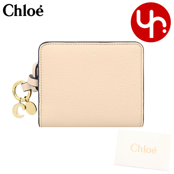 クロエ 財布（レディース） クロエ chloe 財布 二つ折り財布 CHC22WP765 F57 セメントピンク 特別送料無料 ALPHABET アルファベット レザースモール ウォレット レディース ブランド 通販