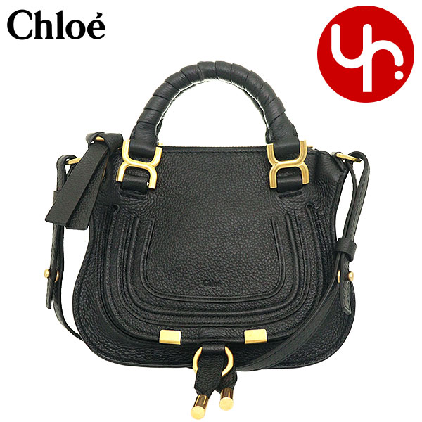 クロエ 通勤用・ビジネスバッグ レディース クロエ chloe バッグ ショルダーバッグ CHC23SS595 I31 ブラック 特別送料無料 MARCIE マーシー グレイン カーフ レザー ミニ ダブル キャリーバッグ レディース ブランド 通販 斜めがけ 旅行 通勤 2023SS