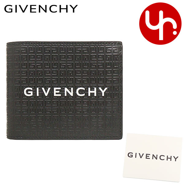 ジバンシィ GIVENCHY 財布 二つ折り財布 BK6090K1LQ ブラック 特別送料無料 エンボスド 4G カーフ レザー ロゴ ビルフォールド 4CC ウォレット メンズ ブランド 通販 薄型